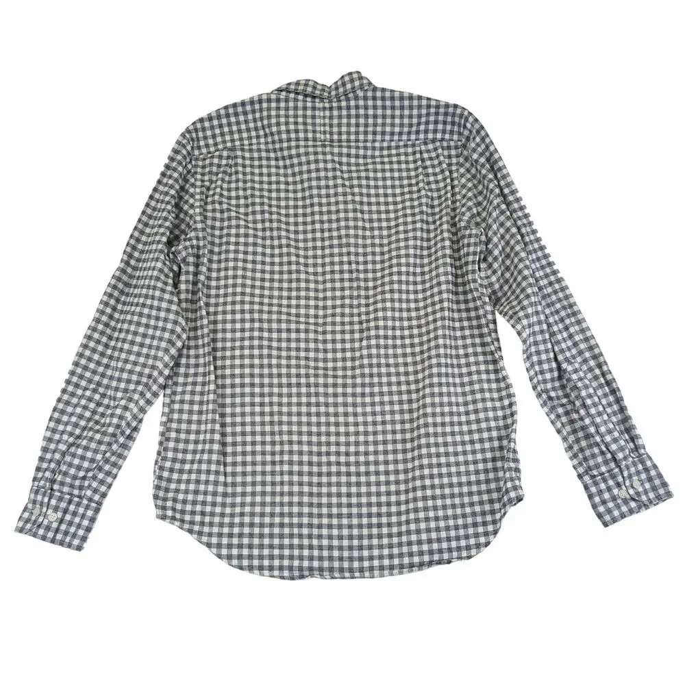 Banana Republic Camden Fit Luxe Flannel Button-down‎ Shirt Check Pattern Medium